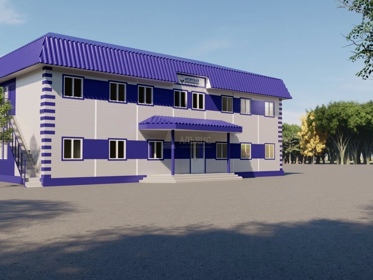 3D визуализация Офисы из сэндвич-панелей - фото 1