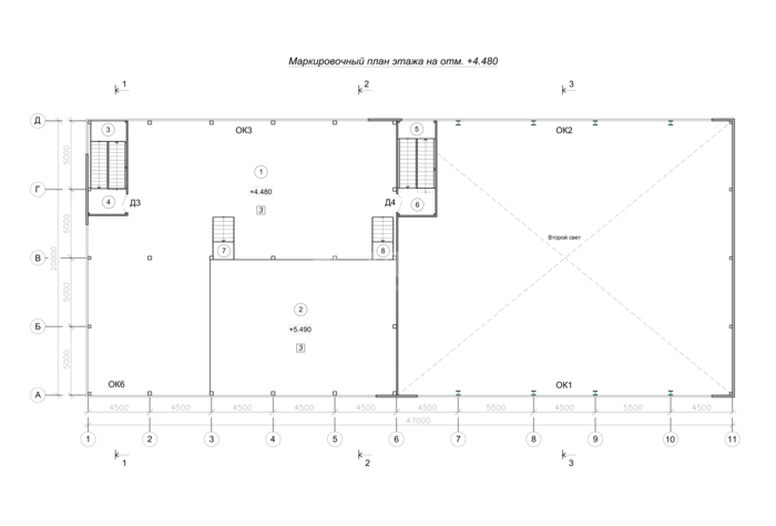 Планировка Здание АБК под ключ -  фото 2
