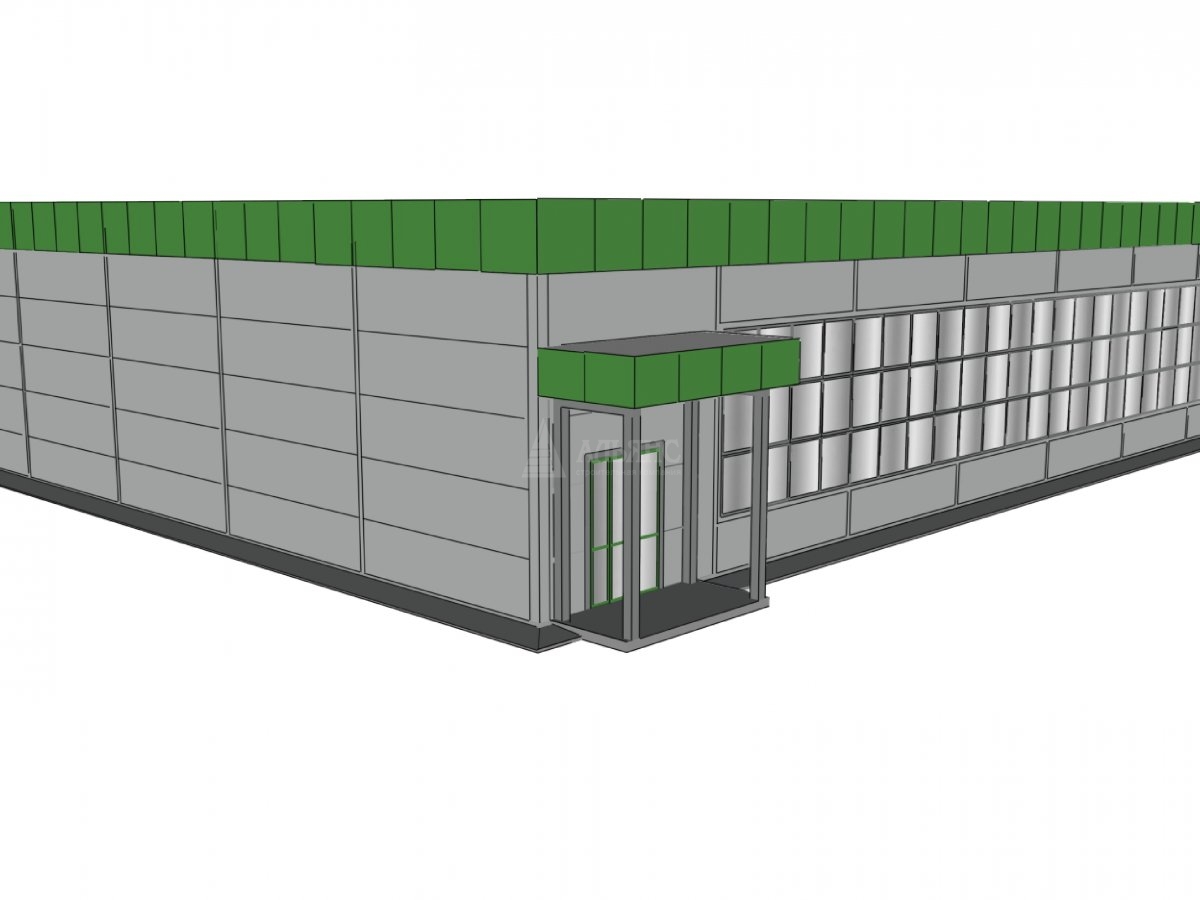 3D визуализация Магазин из сэндвич-панелей - фото 8