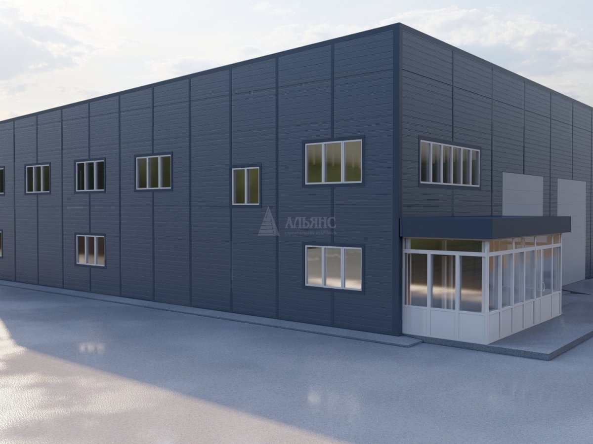 3D визуализация СТО из сэндвич-панелей - фото 4