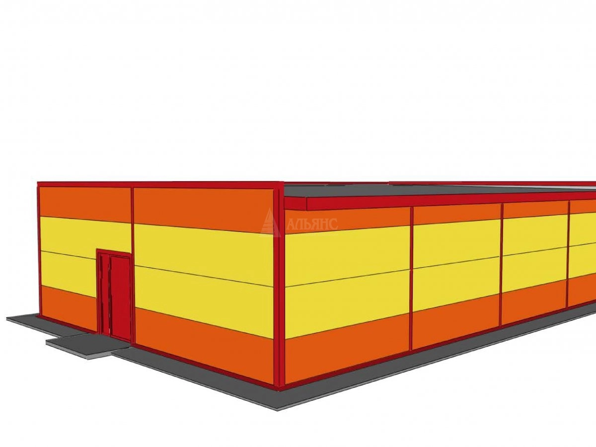 3D визуализация Магазин из сэндвич-панелей - фото 6