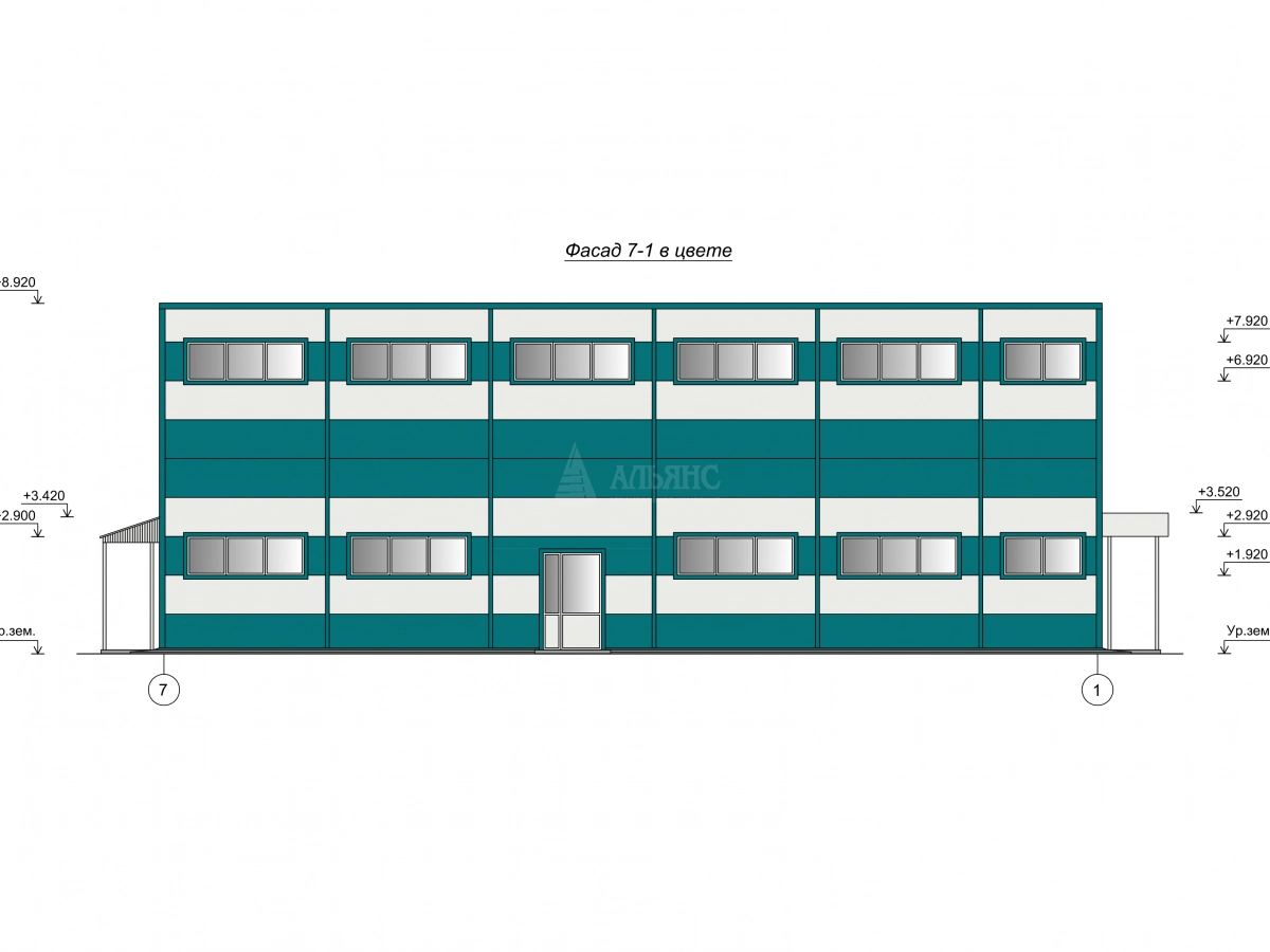 Планировка Торговый Центр из сэндвич-панелей -  фото 6